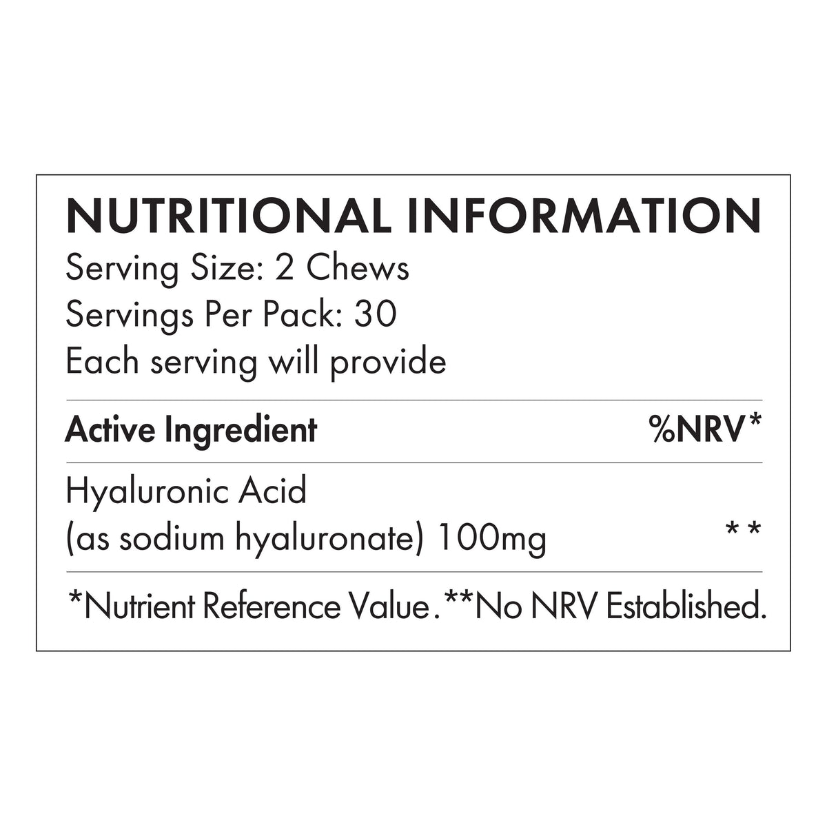 Goody Two Chews Hyaluronic Acid Gummies Natural Berry Flavour