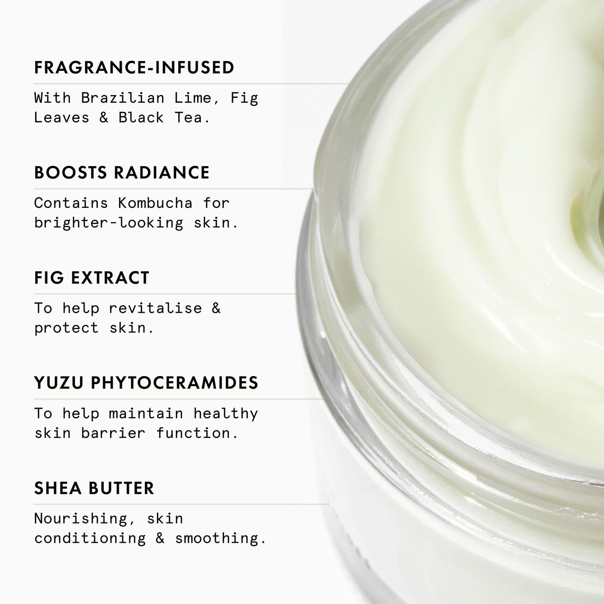 Brazilian Lime, Fig Leaves & Tea Uplifting Body Moisture Crème