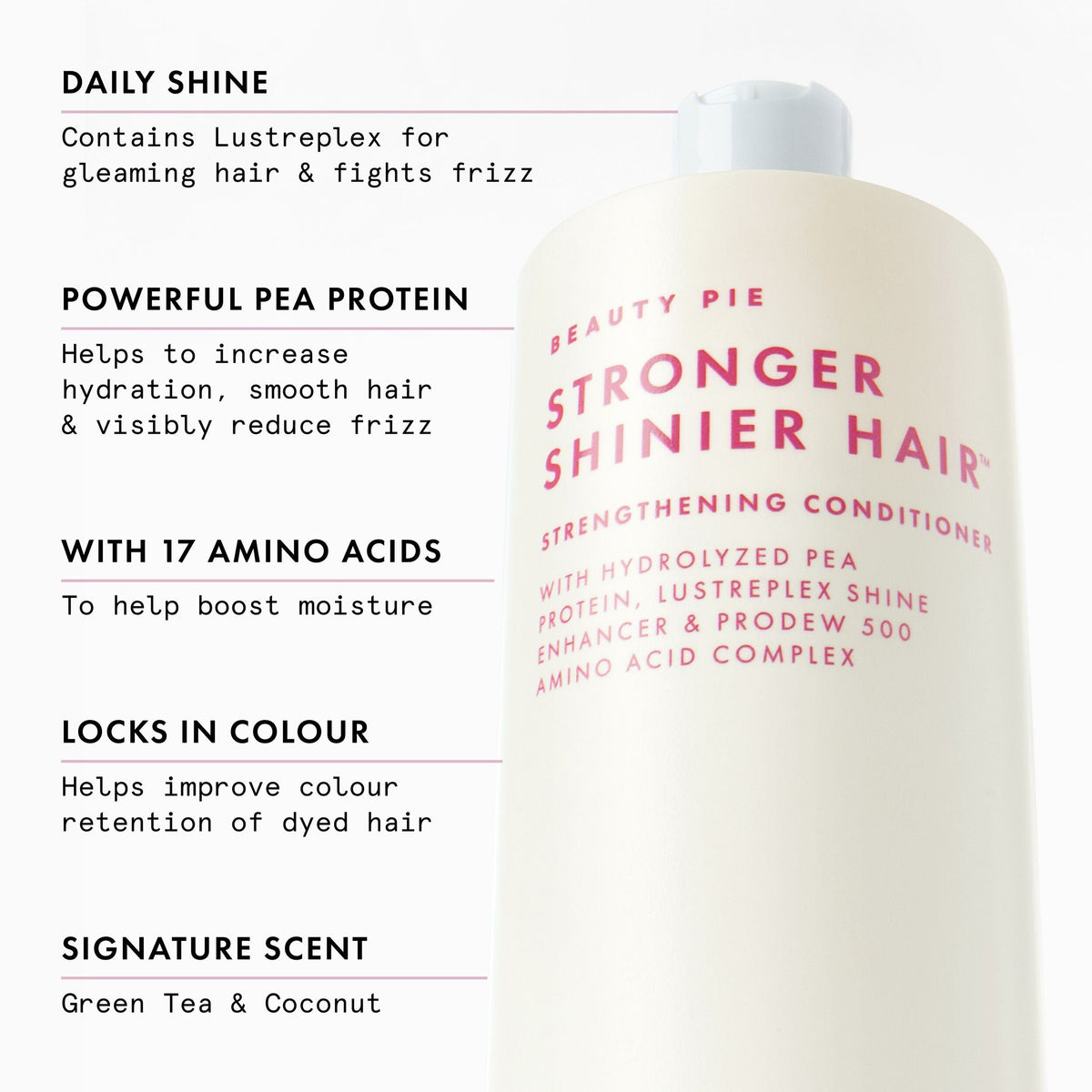 Stronger Shinier Hair Strengthening Shampoo & Conditioner Duo for Thin, Brittle & Damaged Hair