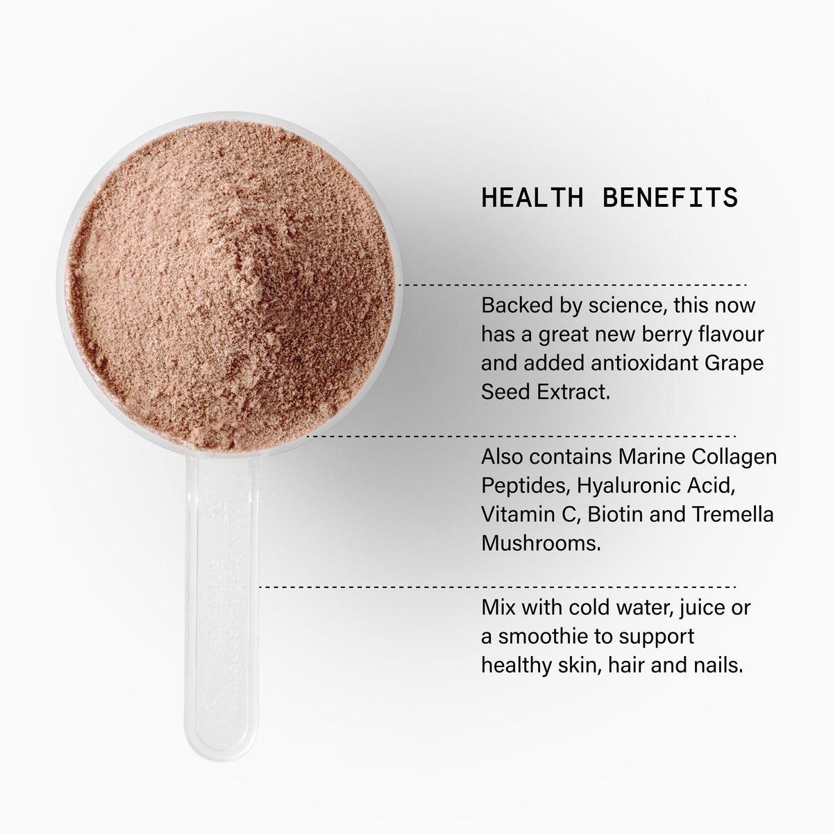 Chollagen Collagen Powder Hydrolysed Marine Collagen Peptides, Organic Cacao, Biotin & Vitamin C Dietary Supplement
