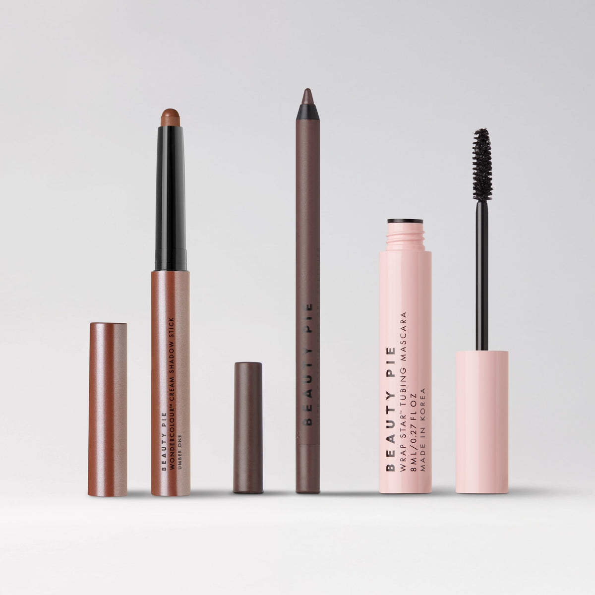 Eye Trio Kit Wondercolour Eyeshadow Stick, Wrap Star Tubing Mascara, and Ultra Colour Pro Gel Eyeliner