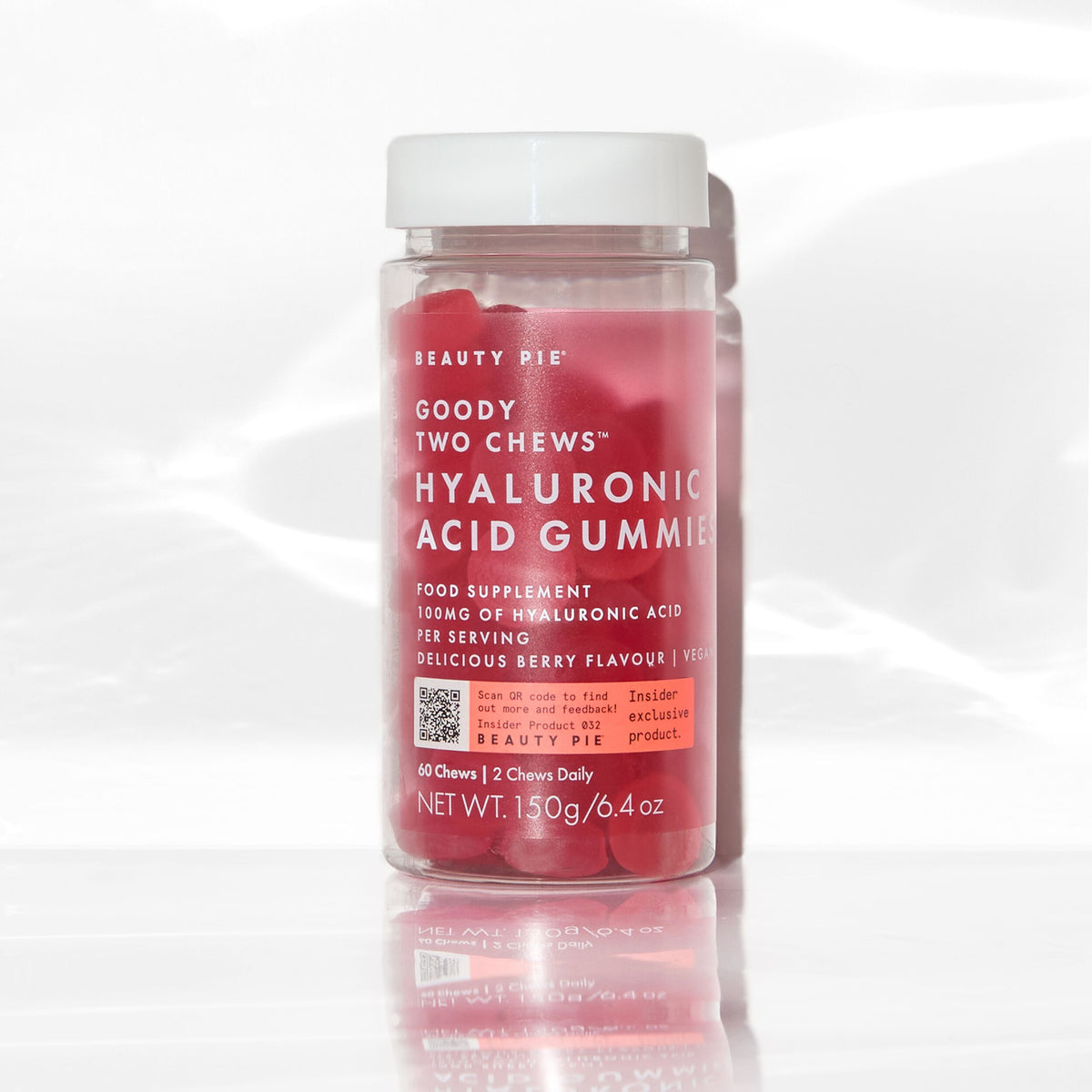 Goody Two Chews Hyaluronic Acid Gummies Natural Berry Flavour