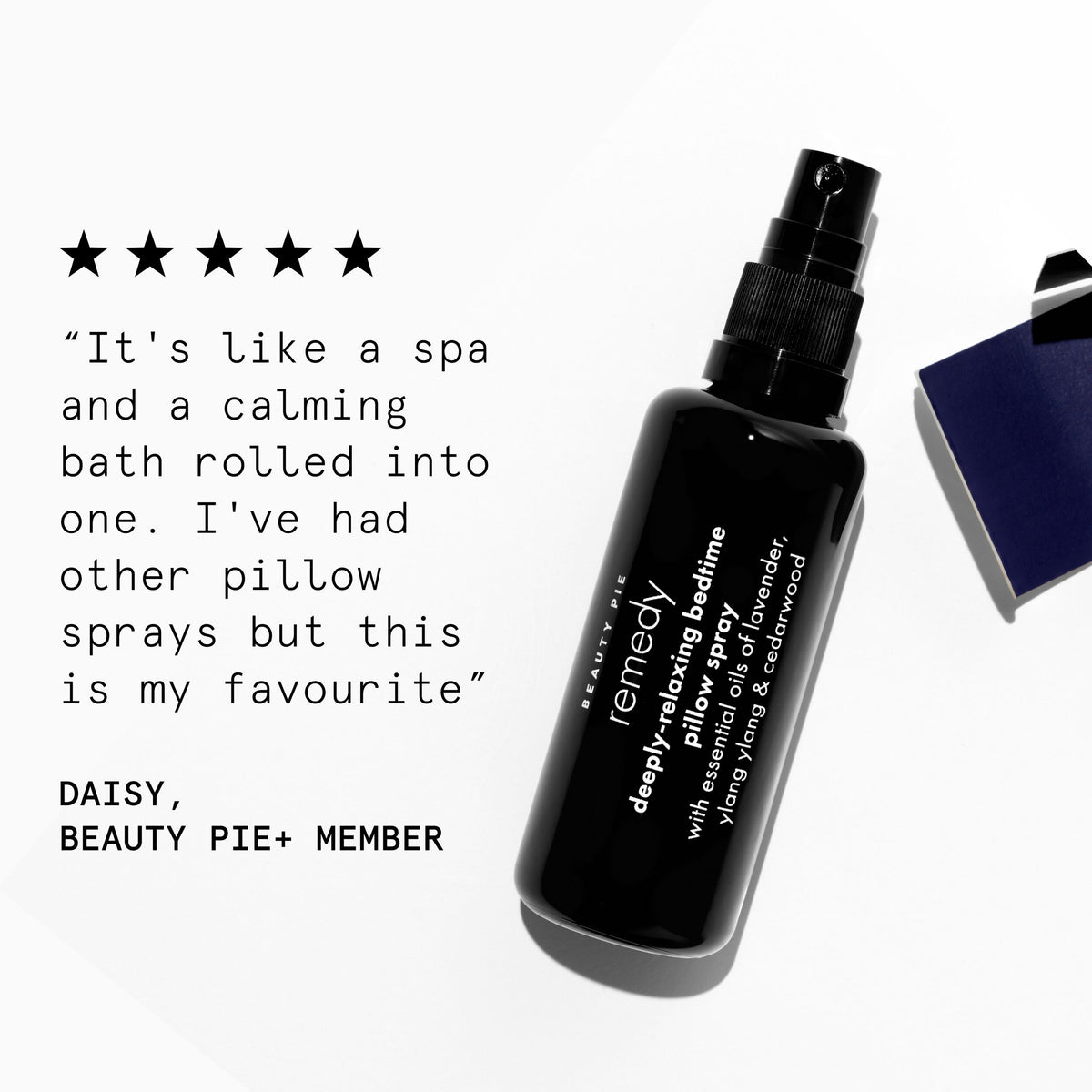 REMedy Deeply-Relaxing Bedtime Pillow Spray With Essential Oils of Lavender, Ylang Ylang & Cedarwood