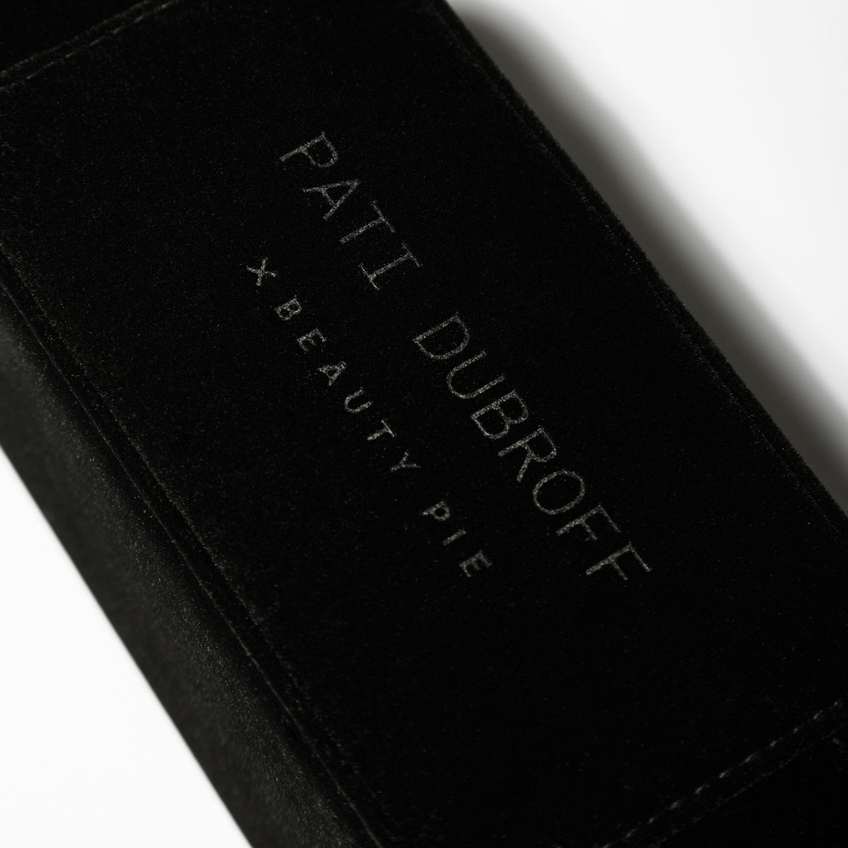 Beauty Pie X Pati Dubroff Black Velvet Makeup Case