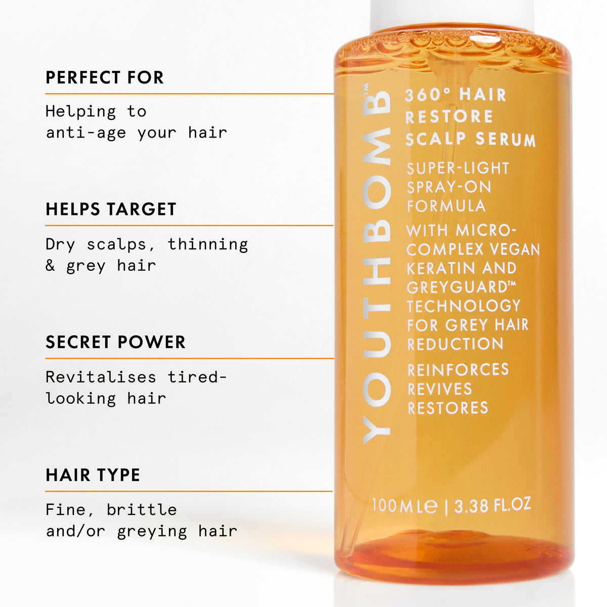 Youthbomb 360° Hair Restore Scalp Serum